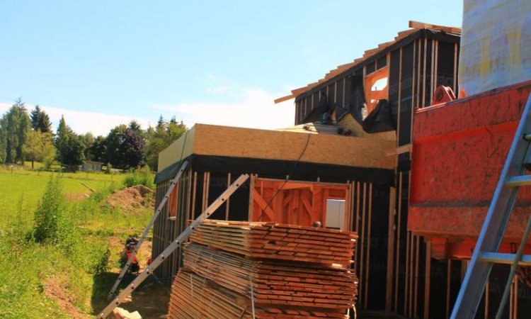 Construction de maison avec ossature bois à Bonson