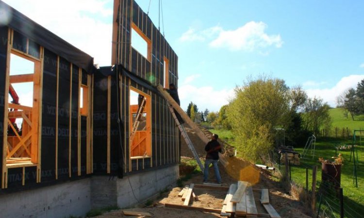Construction de maison avec ossature bois à Bonson